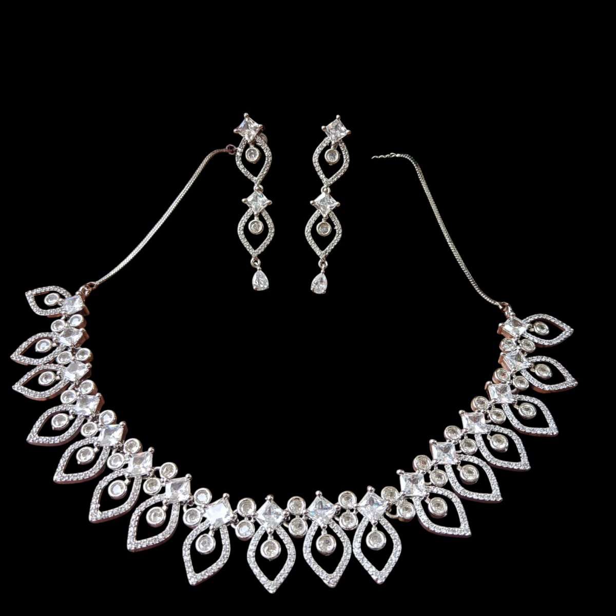 ELLNORA’S Beautiful Necklace Set with Earrings for all occasions for Girls & Women